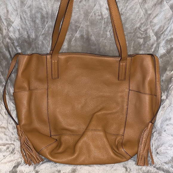 Large Michael Kors Tan/Brown Leather Ashbury Shoulder Bag - Picture 3 of 8